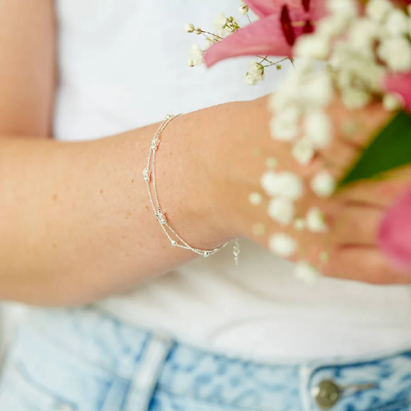 gold plated cuff bracelet-Sterling Silver Star Bracelet