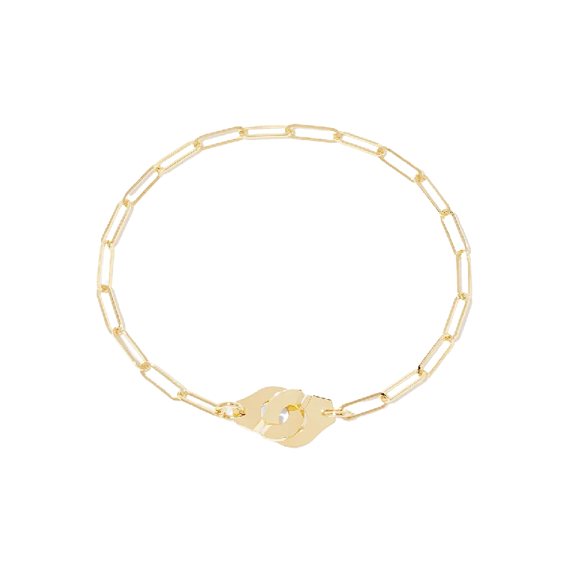 gold link chain bracelet-Dinh Van Menottes R10 Bracelet