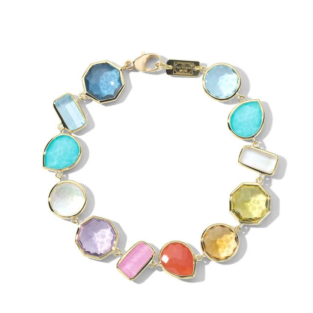 turquoise stone bracelet-IPPOLITA Rock Candy Large Flexible Bracelet in Summer Rainbow