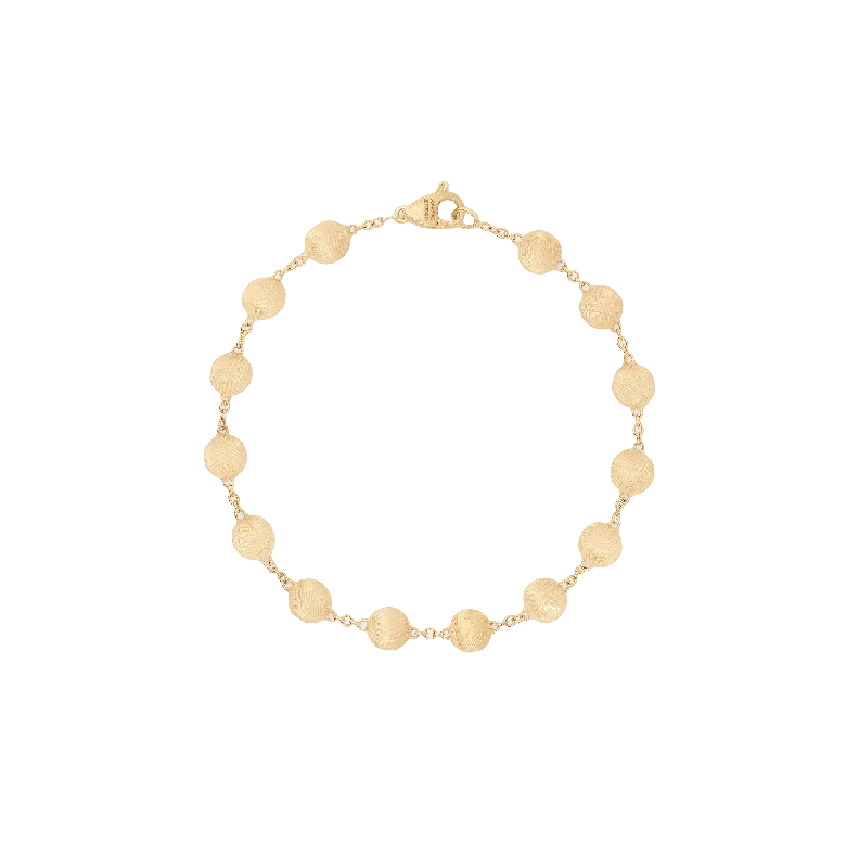 natural wood charm bracelet-Marco Bicego Africa Yellow Gold Hand Engraved Bracelet