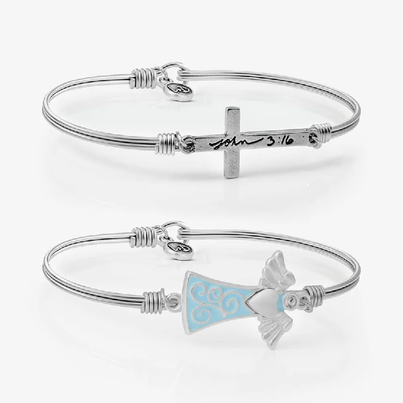 zodiac sign charm bracelet-Angel of Faith (Set of 2)