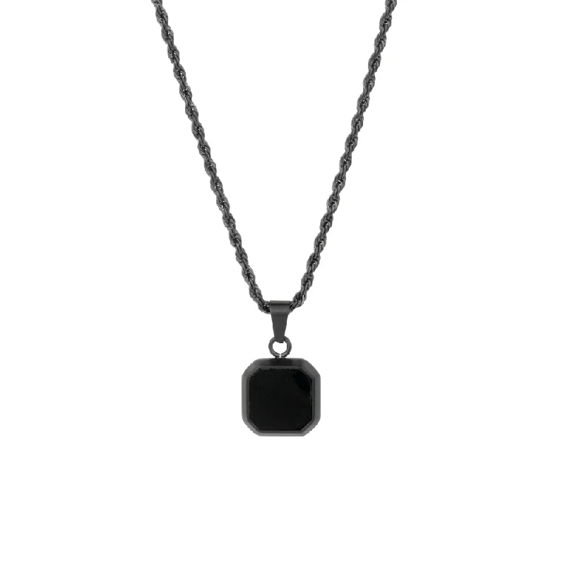 teardrop pendant necklace-Black Onyx Pendant