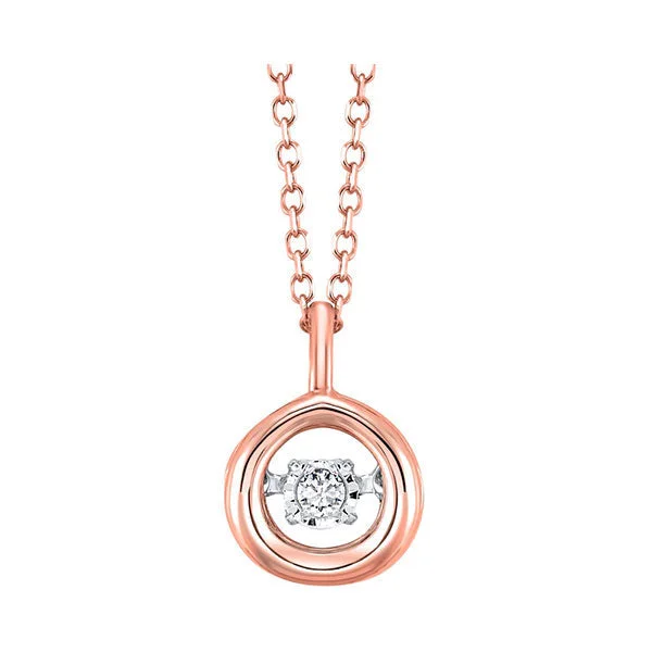 trendy pendant chain necklace-10KT  DIAMOND (1/50 CTW) PENDANT