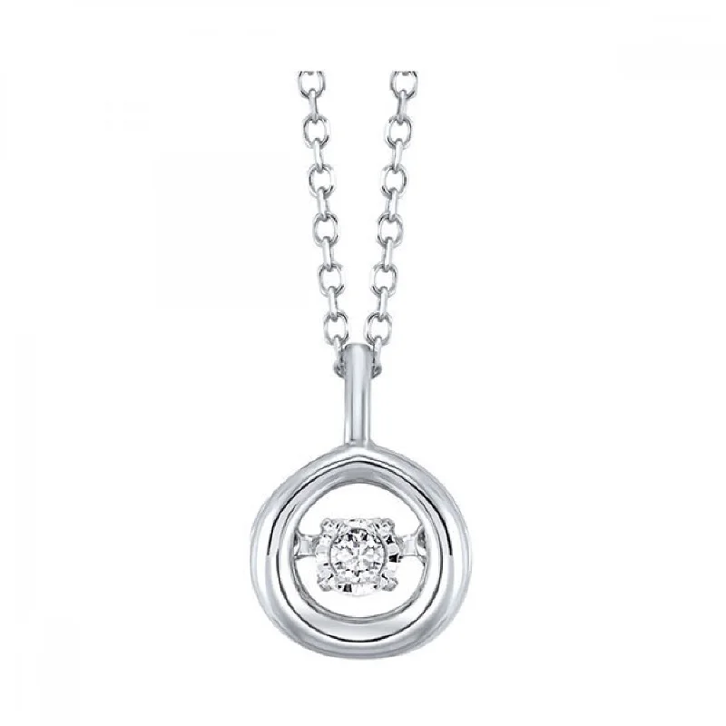 10KT WHITE GOLD DIAMOND (1/50 CTW) PENDANT