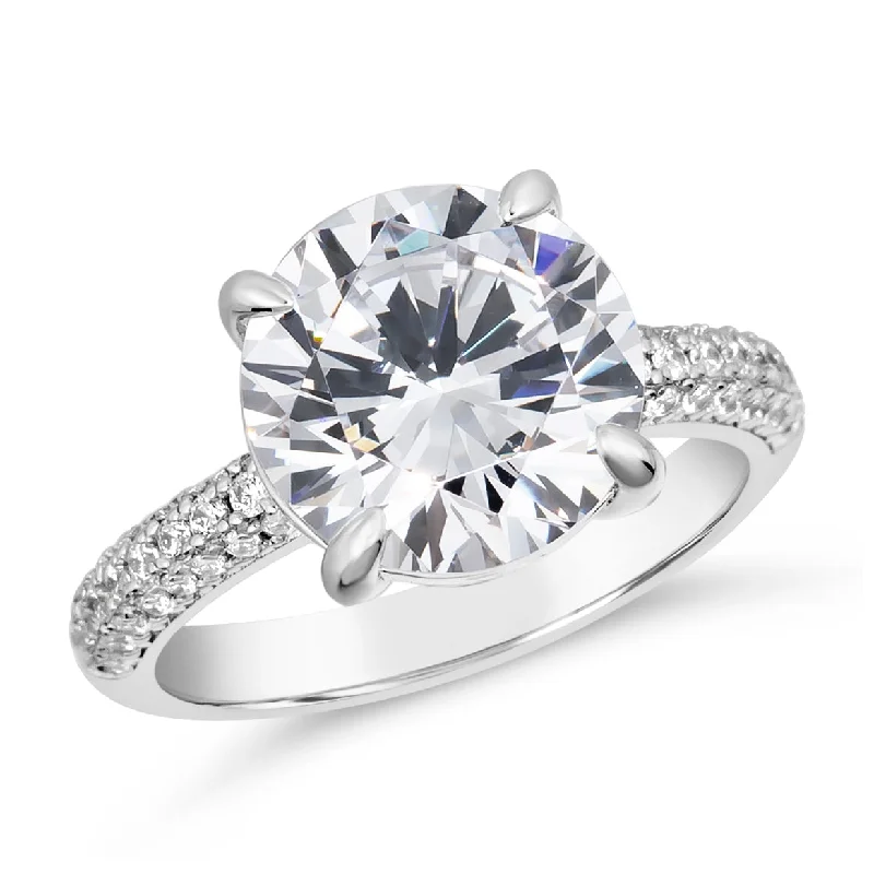 unique diamond rings for women-4 Carat Engagement Ring