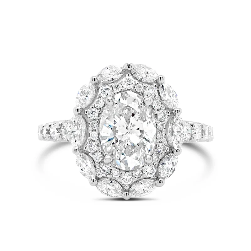 men’s diamond rings for engagements-Antique Diamond Engagement Ring