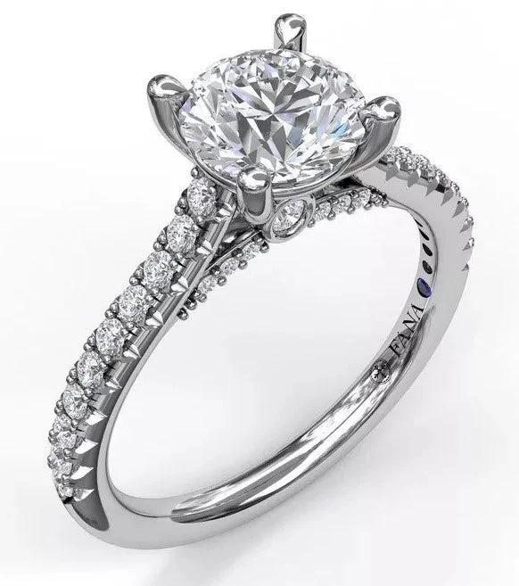 statement diamond rings for women-Classic Diamond Engagement Ring