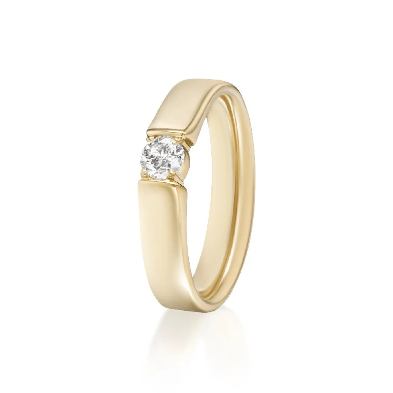 women’s gold rings with diamonds-HONEY RING