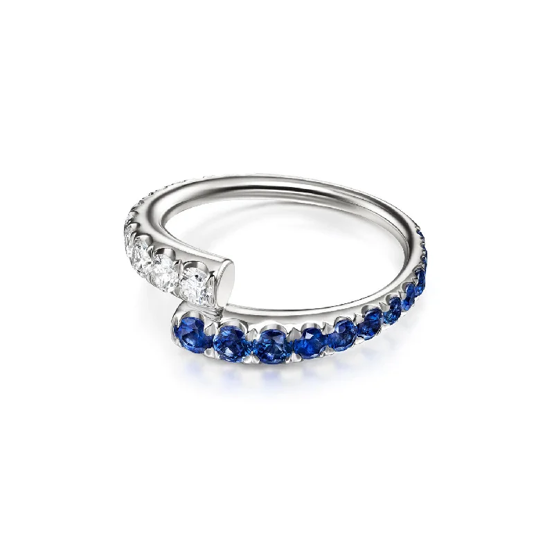 engagement rings with emerald accents-LOLA RING (Blue Sapphire)