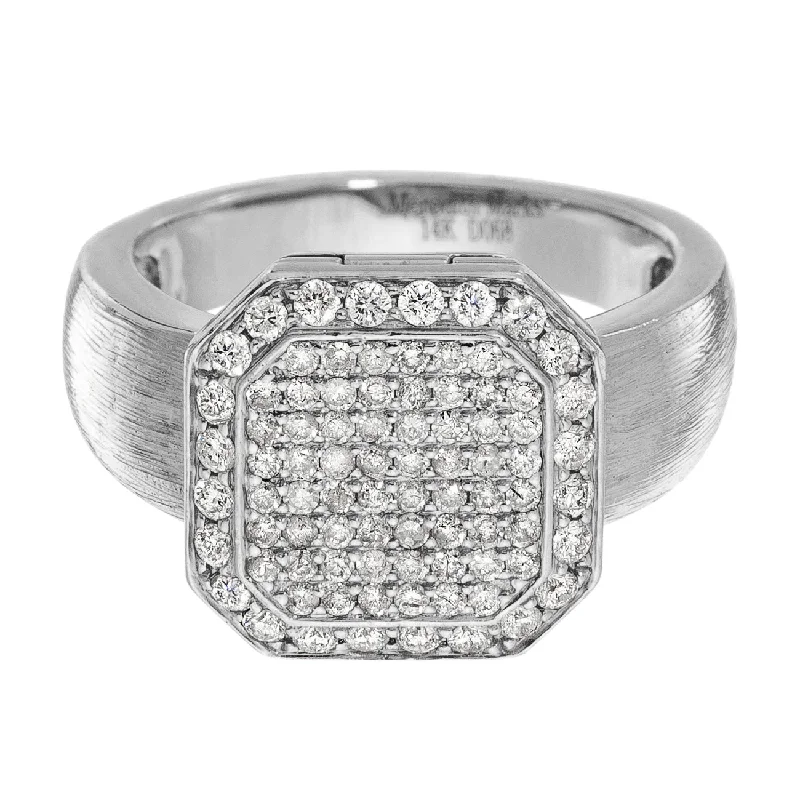 stackable rings with diamonds-Poison Ring Petite Full Pavé Sterling Silver