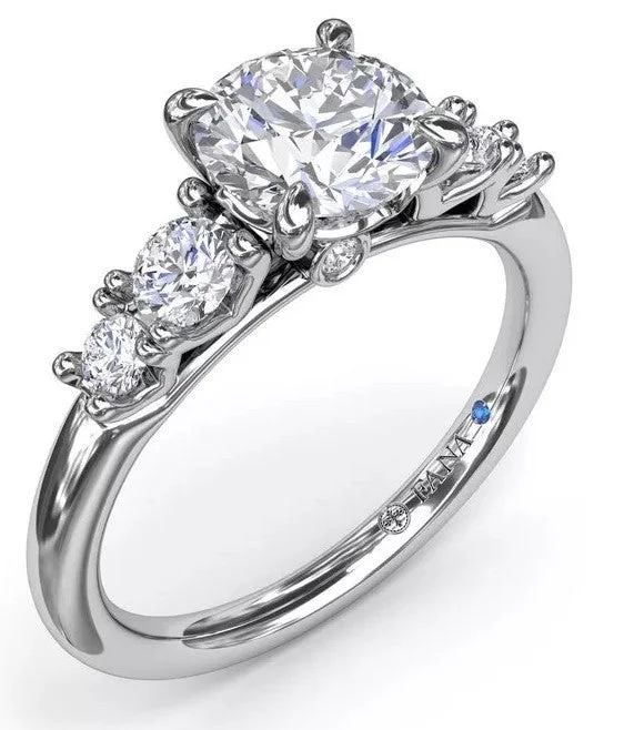 diamond wedding rings with side stones-Strong and Striking Diamond Engagement Ring