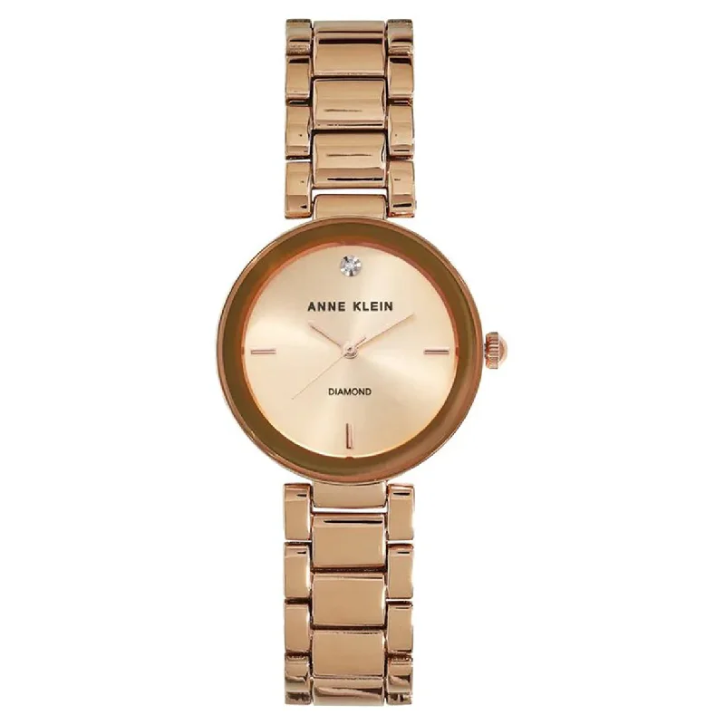 classic watches with modern tech features-Anne Klein Analog Rose Gold Dial Women 32mm