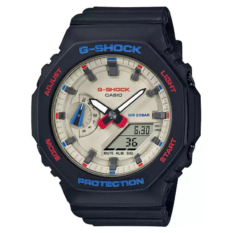 solar watches for outdoor enthusiasts with eco-friendly design-Casio G-Shock White Dial Women 42.9mm