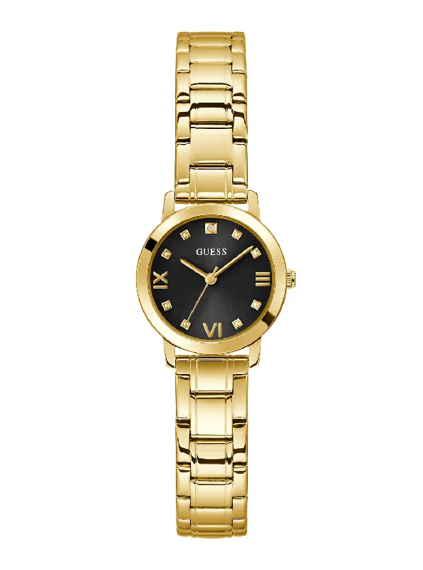 watches for divers with depth sensor and diving functions-Gold Black Melody Watch