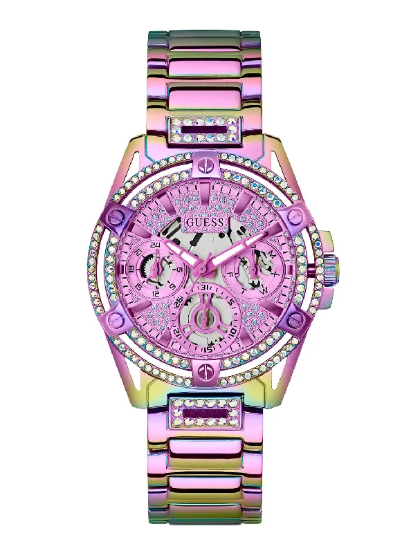 watches with chronograph and date function for timing events-Iridescent Crystal Queen Watch