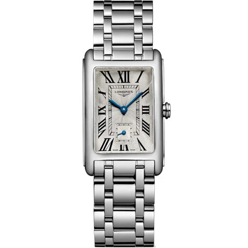 elegant watches with leather straps for women-Longines DolceVita Silver Dial Women 23mm