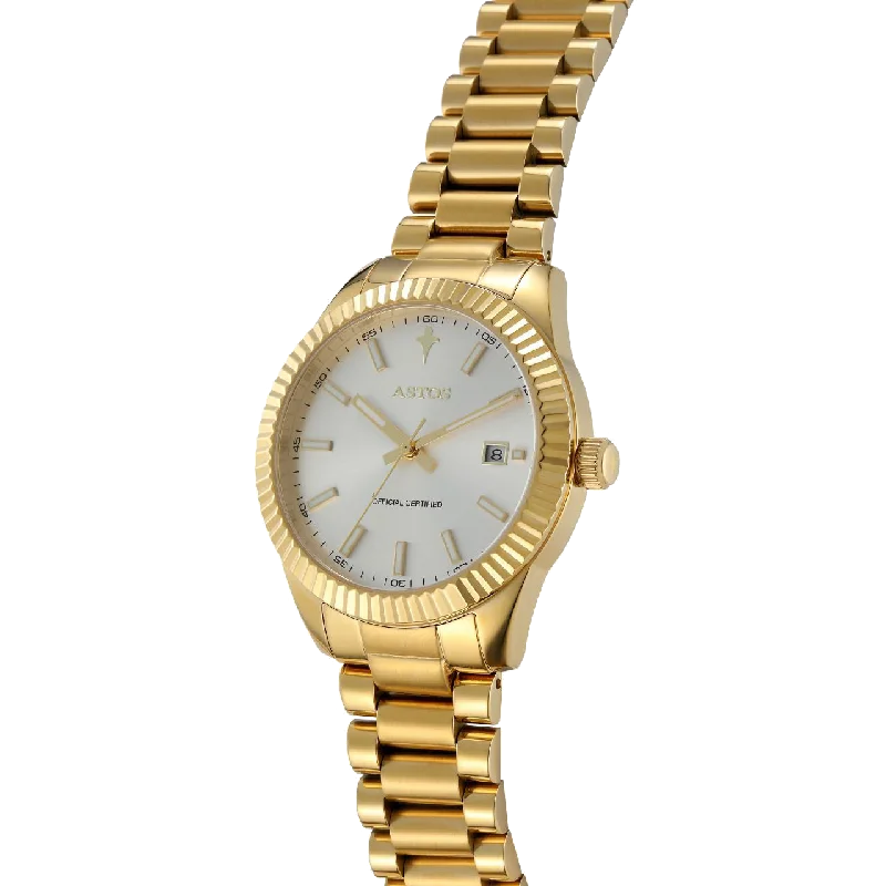 watches with date and day function for convenience-Presidential Edition Gold