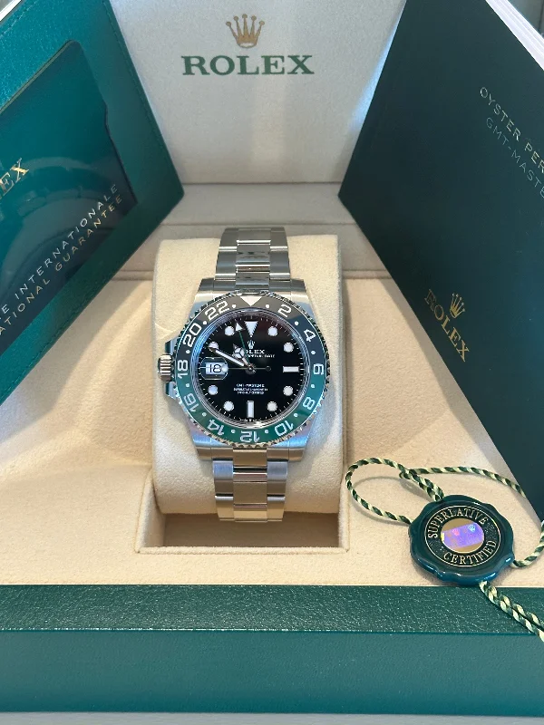 sports watches for women with activity tracker-Rolex GMT-Master II 40mm 126720VTNR Oystersteel Black Dial