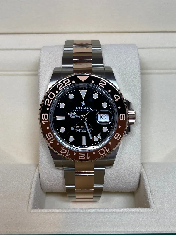 women’s watches with customizable straps-Rolex GMT-MasterII 40mm126711CHNR Two-Tone Oyster Black Dial