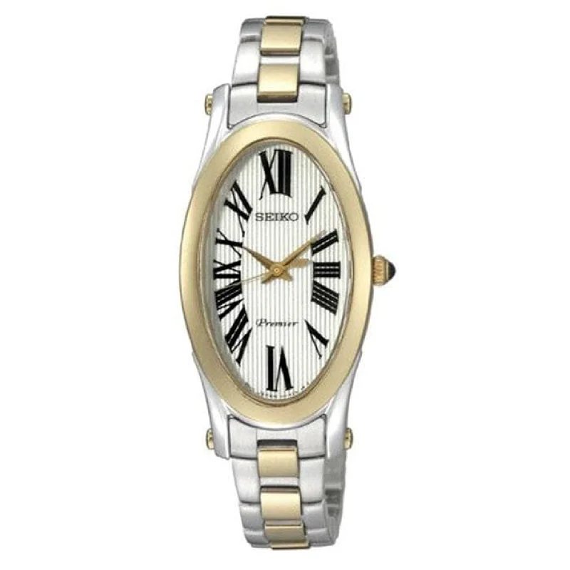 stylish watches for business casual outfits-Seiko Premier Silver Dial Women 22mm