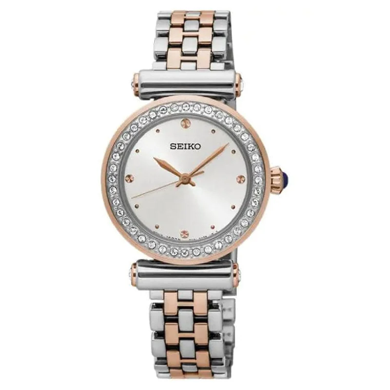 smartwatches with body temperature sensor-Seiko Seiko Ladies Silver Dial Women 27.4mm