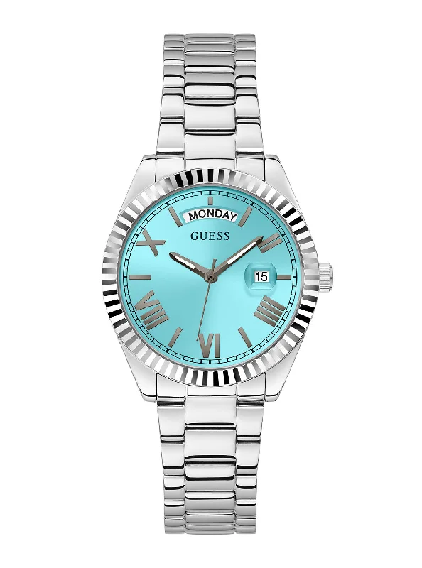 luxury watches with high-end movement and design-Silver Luna Aqua Watch