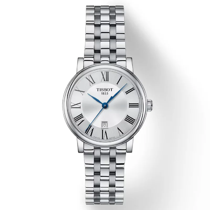 waterproof watches for boating and sailing-Tissot T-Classic Silver Dial Women 30mm