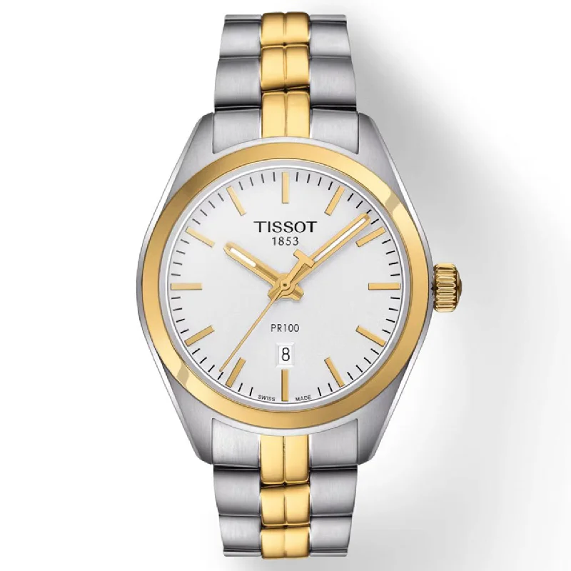 eco-friendly watches with sustainable materials-Tissot T-Classic Silver Dial Women 33mm