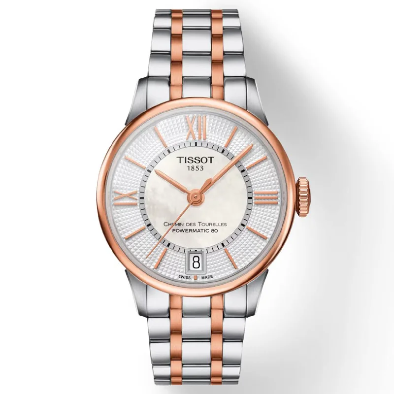 luxury watches with minimalist design for modern professionals-Tissot T-Classic White Mother-Of-Pearl Dial Women 32mm