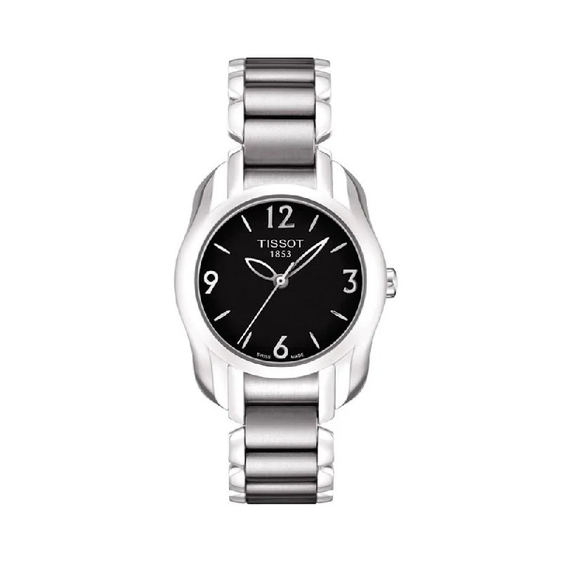 stylish watches for formal events and business attire-Tissot T-Wave Analog Black Dial Women's Watch - T0232101105700