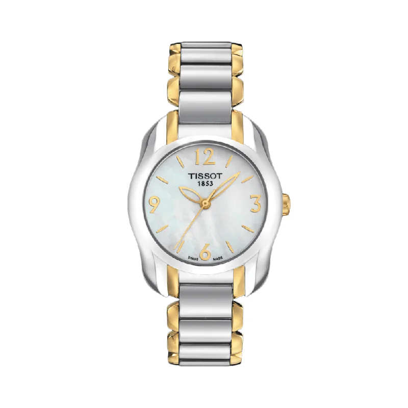 watches with smart notifications for busy professionals-Tissot T-Wave Mother Of Pearl Dial Women's Watch T0232102211700