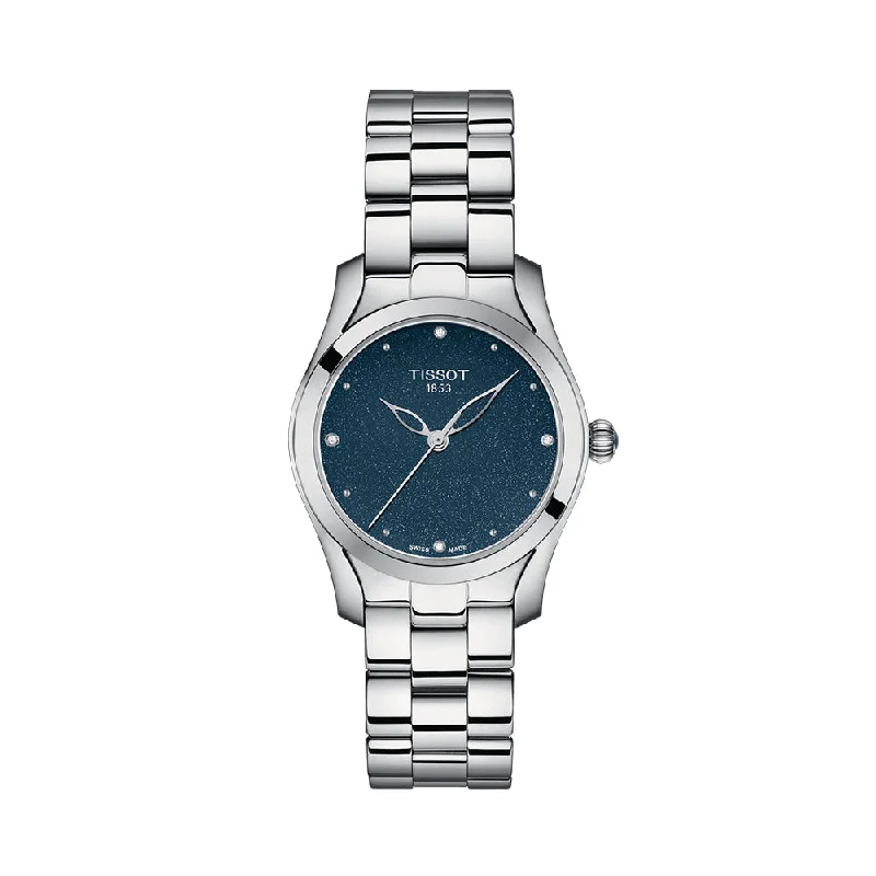 luxury watches with gemstone accents-Tissot T-Wave T1122101104600 Women Watch