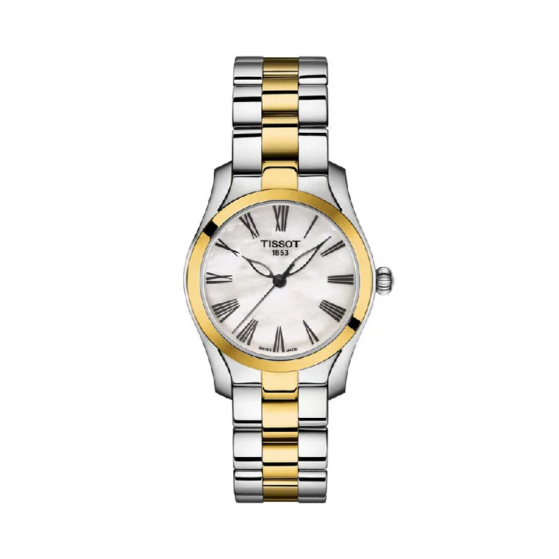 classic women’s watches with gold-tone finish-Tissot T-Wave T1122102211300 Women Watch