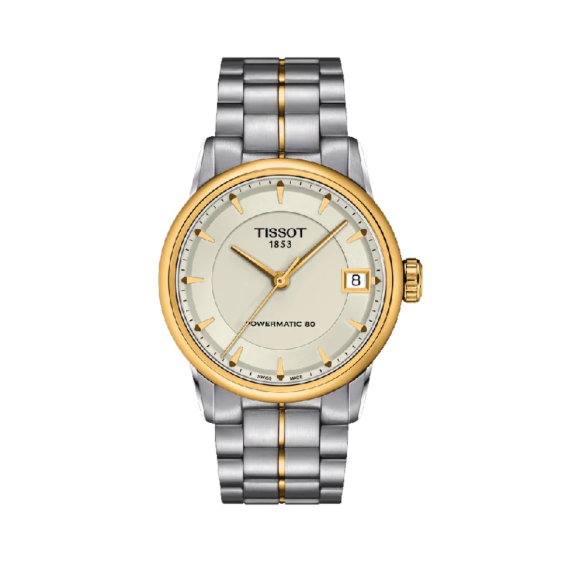 smartwatches for kids with geofencing-TISSOT T0862072226100 LUXURY POWERMATIC 80 Women's Watch