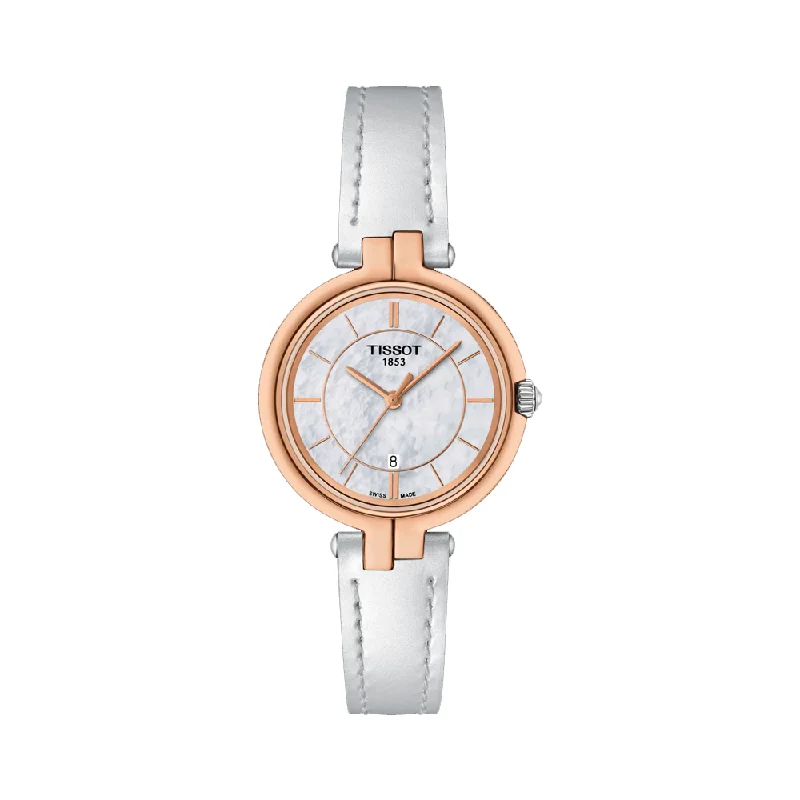 watches for extreme weather with water resistance-Tissot T0942102611101 T-Lady Flamingo Women's Watch