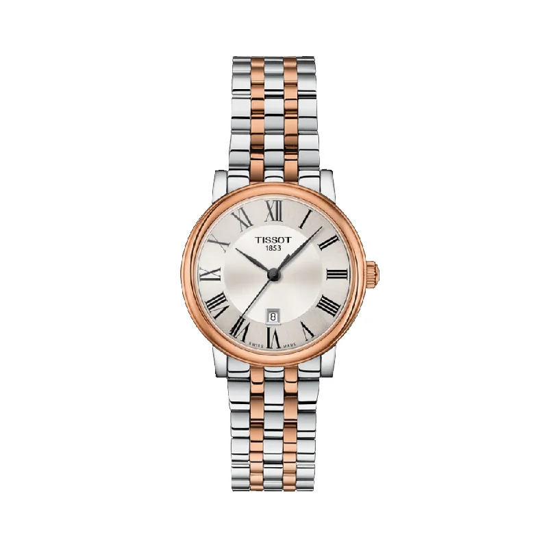 vintage-inspired wristwatches with automatic movement-Tissot T1222102203301 T-Classic Carson Women's Watch