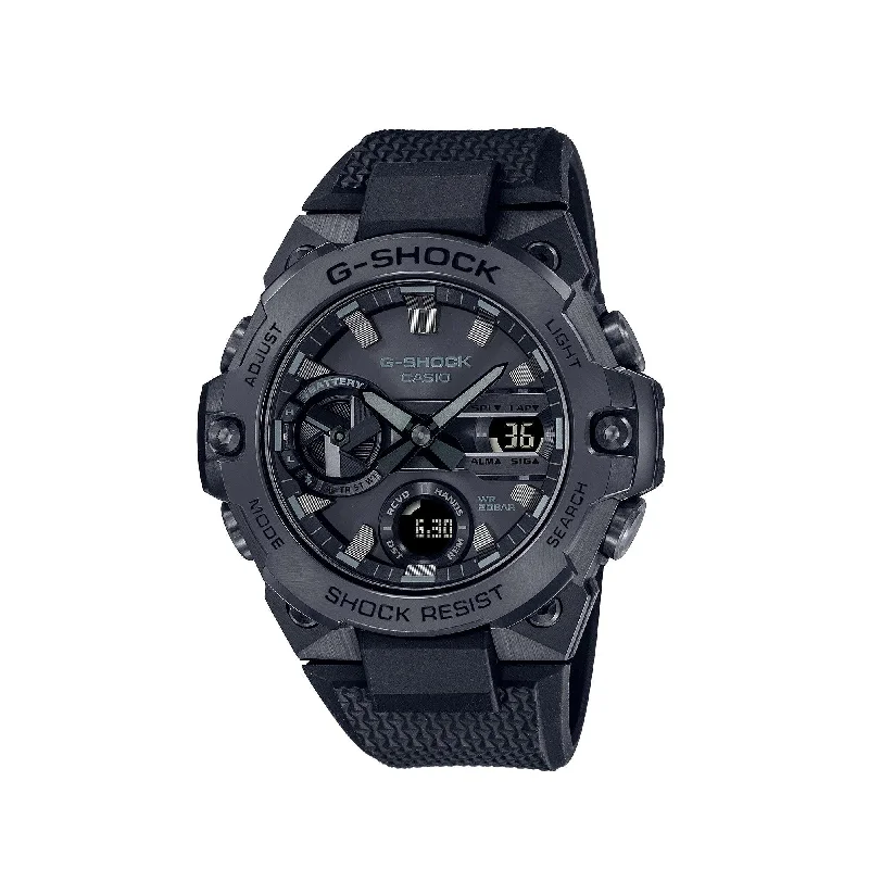 watches with moon phase complication for collectors-Casio G-SHOCK G-Steel Watch GSTB400BB-1A