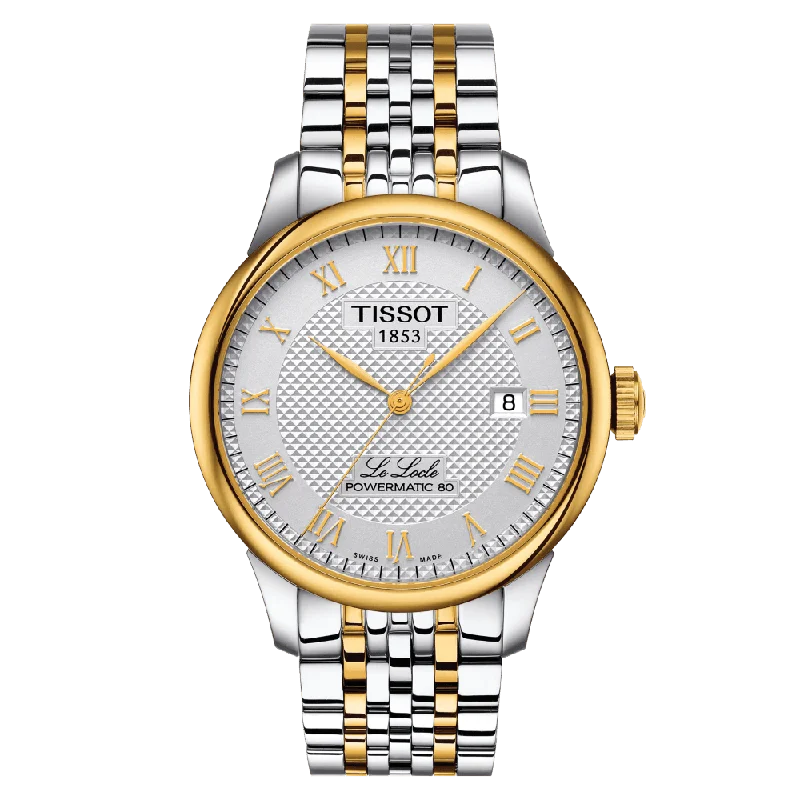 solar-powered wristwatches for outdoor lovers-Tissot Le Locle Powermatic 80 <br> T006.407.22.033.01