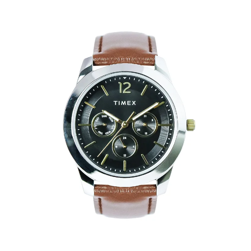 classic leather strap watches for women-Alexander Multifunction 40mm Leather Band