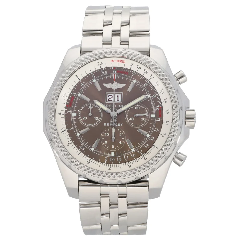 watches with smart notifications for busy professionals-Breitling Bentley A44362 47mm Stainless Steel Watch