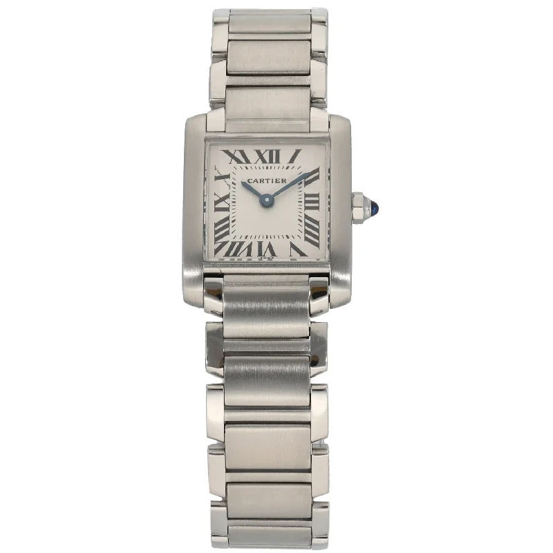 eco-friendly watches with sustainable materials-Cartier Tank Francaise 2384 20mm Stainless Steel Watch