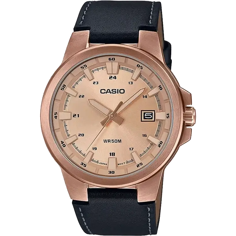 women’s watches with mother-of-pearl dial-Casio A1827 MTP-E173RL-5AVDF Enticer Men