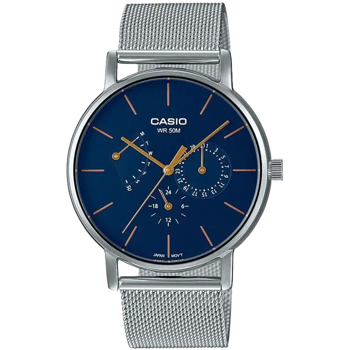 smartwatch for music lovers with offline music storage-Casio A1842 MTP-E320M-2EVDF Enticer Men