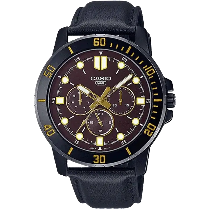 men’s luxury watches with stainless steel band-Casio A1988 MTP-VD300BL-5EUDF Enticer Men