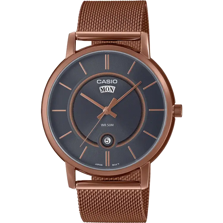 stylish analog watches for modern men-Casio A2048 MTP-B120MR-8AVDF Enticer Men