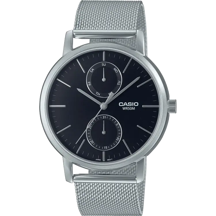 fitness watches with smart notifications for busy schedules-Casio A2064 MTP-B310M-1AVDF Enticer Men