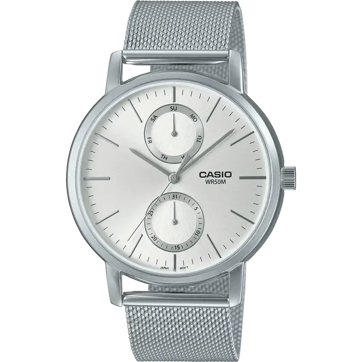 watches with rotating bezels for functional style-Casio A2066 MTP-B310M-7AVDF Enticer Men