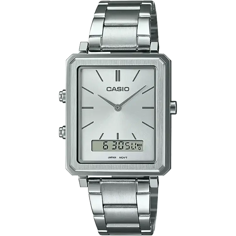 men’s watches with minimalist design for professional use-Casio A2084 MTP-B205D-7EDF Enticer Men