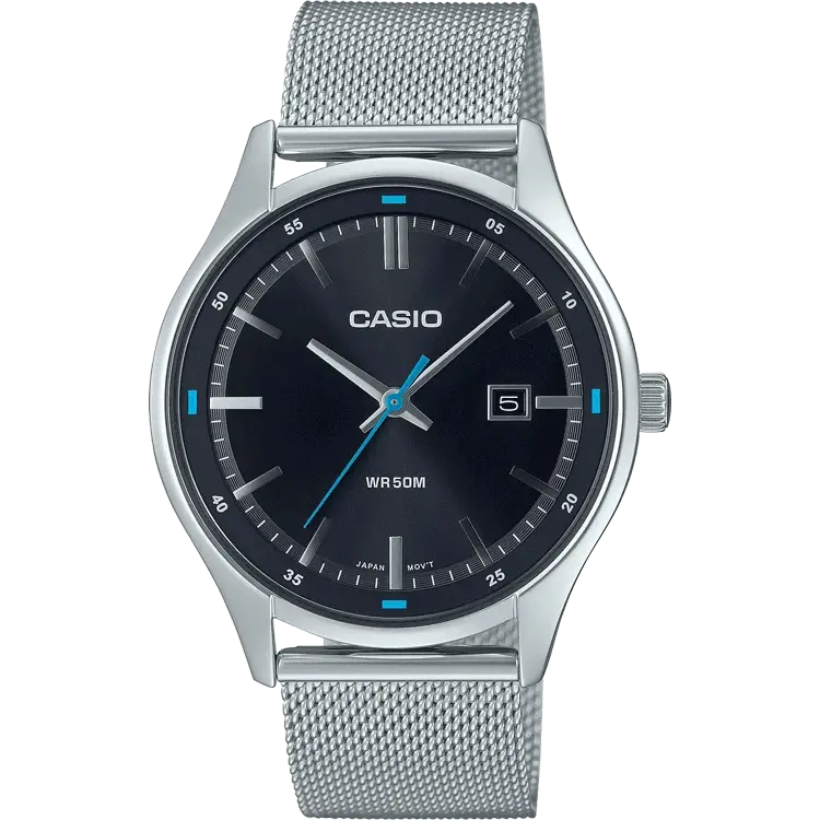 affordable watches for young professionals-Casio A2106 MTP-E710M-1AVDF Enticer Men