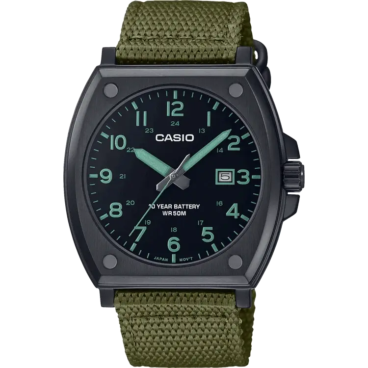 watches with ceramic case for scratch resistance-Casio A2122 MTP-E715C-3AVDF Enticer Men